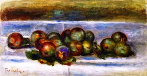 Reines-Claude Greengage Plums by Pierre-Auguste Renoir - Oil Painting Reproduction