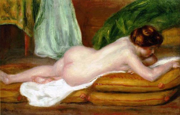 Rest by Pierre-Auguste Renoir - Hand-Painted Oil Painting Reproduction