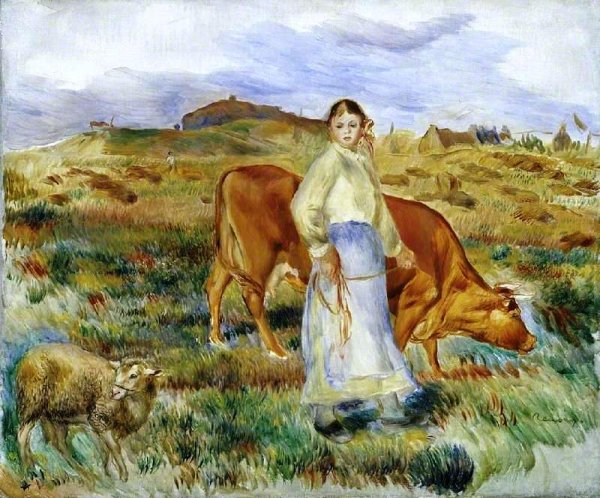 Return from the Fields by Pierre-Auguste Renoir - Hand-Painted Oil Painting Reproduction