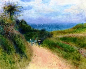 Road in Berneval by Pierre-Auguste Renoir - Oil Painting Reproduction