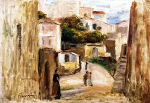 Road in Cagnes by Pierre-Auguste Renoir Oil Painting