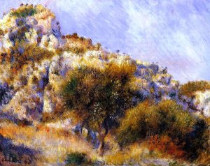 Rocks at l'Estaque by Pierre-Auguste Renoir Oil Painting