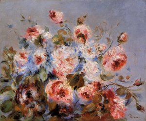 Roses from Wargemont by Pierre-Auguste Renoir Oil Painting
