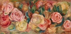 Roses by Pierre-Auguste Renoir Oil Painting