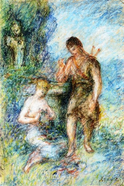 Rural Scene by Pierre-Auguste Renoir - Hand-Painted Oil Painting Reproduction