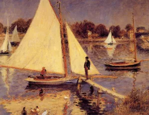 Sailboats at Argenteuil by Pierre-Auguste Renoir Oil Painting