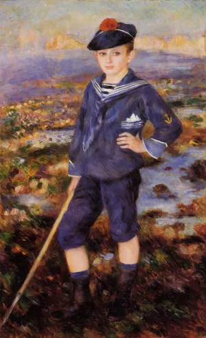 Sailor Boy also known as Portrait of Robert Nunes by Pierre-Auguste Renoir - Oil Painting Reproduction