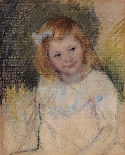 Sara Looking to the Right by Pierre-Auguste Renoir - Hand-Painted Oil Painting Reproduction