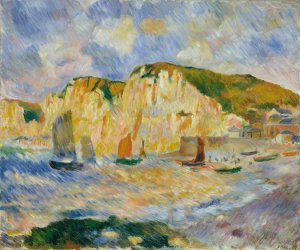Sea and Cliffs by Pierre-Auguste Renoir Oil Painting