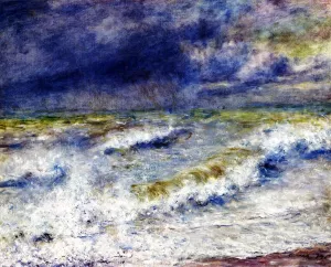 Seascape painting by Pierre-Auguste Renoir