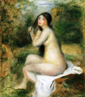 Seated Bather 4 by Pierre-Auguste Renoir Oil Painting