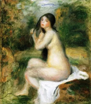 Seated Bather 4 by Pierre-Auguste Renoir - Oil Painting Reproduction