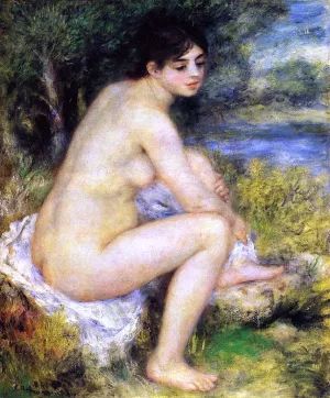 Seated Bather 7 by Pierre-Auguste Renoir - Oil Painting Reproduction