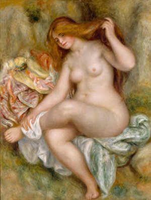Seated Bather by Pierre-Auguste Renoir Oil Painting