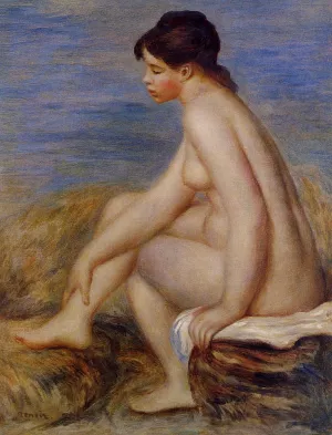 Seated Bather by Pierre-Auguste Renoir - Oil Painting Reproduction