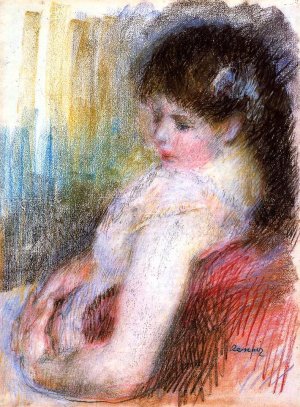 Seated Woman 3 Oil painting by Pierre-Auguste Renoir
