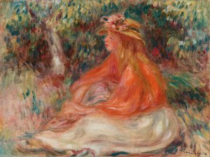 Seated Woman by Pierre-Auguste Renoir Oil Painting