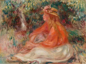 Seated Woman by Pierre-Auguste Renoir Oil Painting