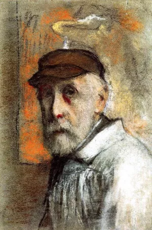 Self Portrait 4 painting by Pierre-Auguste Renoir