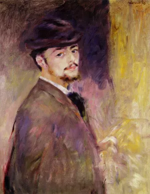 Self Portrait at the Age of Thirty-Five by Pierre-Auguste Renoir - Oil Painting Reproduction