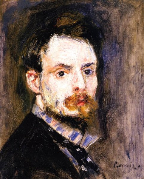 Main Product Photo of Self Portrait Painting by Pierre-Auguste Renoir