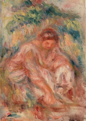 Sketch of a Woman by Pierre-Auguste Renoir Oil Painting