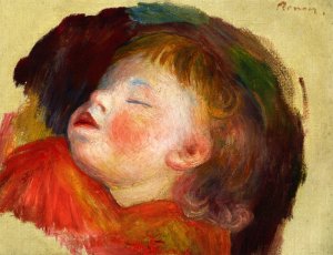 Sleeping Child by Pierre-Auguste Renoir Oil Painting