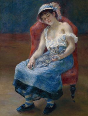 Sleeping Girl by Pierre-Auguste Renoir Oil Painting