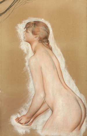 Splashing Figure by Pierre-Auguste Renoir Oil Painting