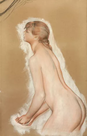 Splashing Figure by Pierre-Auguste Renoir Oil Painting