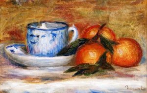 Still Life - Oranges and Teacup