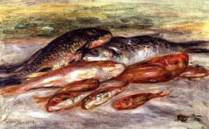 Still Life with a Fish by Pierre-Auguste Renoir Oil Painting