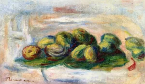 Still Life with Almonds by Pierre-Auguste Renoir Oil Painting