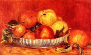 Still Life with Apples and Oranges by Pierre-Auguste Renoir Oil Painting