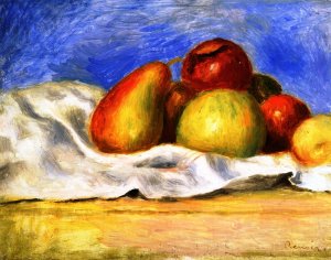 Still Life with Apples and Pears II by Pierre-Auguste Renoir Oil Painting