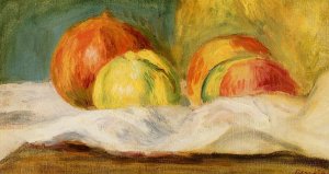Still Life with Apples and Pomegranates by Pierre-Auguste Renoir Oil Painting