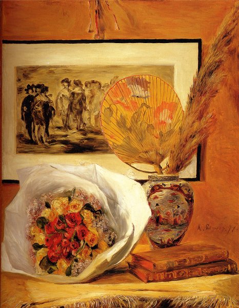 Main Product Photo of Still Life With Bouquet Painting by Pierre-Auguste Renoir