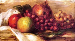 Still Life with Fruit 3 by Pierre-Auguste Renoir - Oil Painting Reproduction