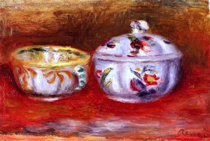 Still Life with Fruit Bowl by Pierre-Auguste Renoir Oil Painting