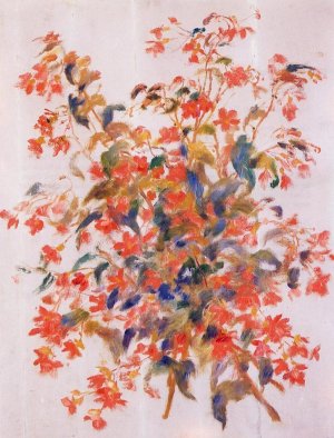 Still Life with Fuscias Oil painting by Pierre-Auguste Renoir