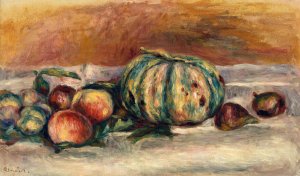 Still Life with Melon by Pierre-Auguste Renoir Oil Painting