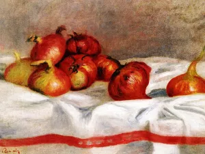 Still Life with Onions and Tomatoes by Pierre-Auguste Renoir Oil Painting