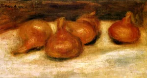 Still Life with Onions by Pierre-Auguste Renoir Oil Painting