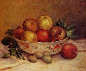 Still Life with Pomegranates by Pierre-Auguste Renoir Oil Painting