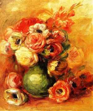 Still Life with Roses 3 by Pierre-Auguste Renoir - Oil Painting Reproduction