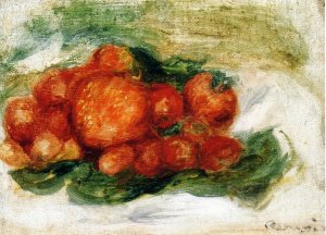 Still Life with Strawberries 2 by Pierre-Auguste Renoir Oil Painting