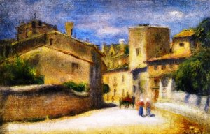 Street in Villeneuve-les-Avignon by Pierre-Auguste Renoir Oil Painting