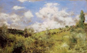 Strong Wind also known as Gust of Wind by Pierre-Auguste Renoir Oil Painting