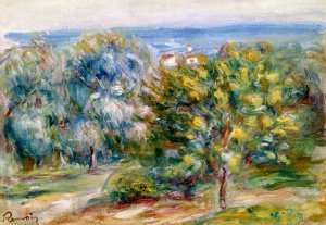 Study for Landscape of the Midi Oil painting by Pierre-Auguste Renoir