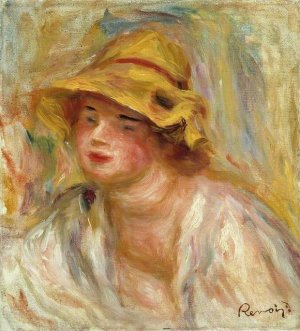 Study of a Girl by Pierre-Auguste Renoir Oil Painting